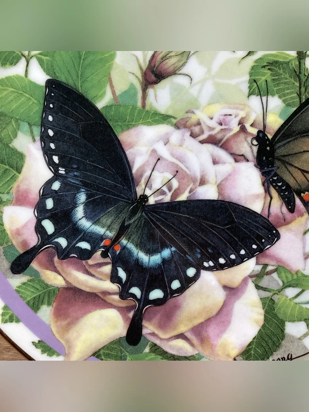 Hamilton Collection Butterfly Garden “Spicebush Swallowtail” Collectors Plate